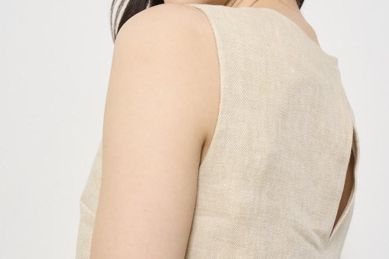 Top donna girocollo beige D312498 BETULLA004 P.a.r.o.s.h. 