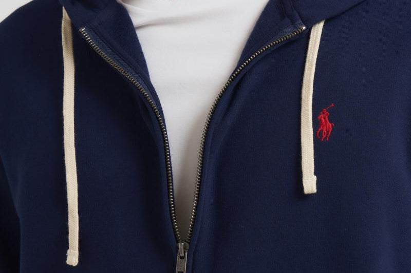 Felpa uomo blu con cappuccio 710813297 004 RALPH LAUREN 