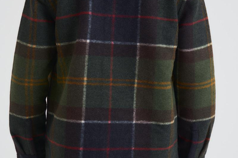 Giacca uomo tartan verde e blu MOSS0400 TN11 BARBOUR 