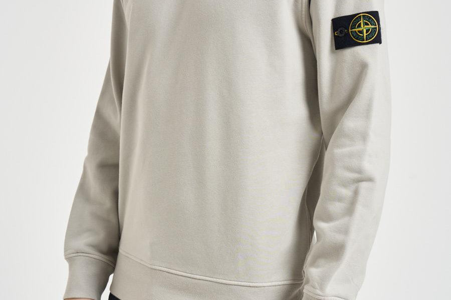 Felpa uomo girocollo grigio chiaro 6100060 S0051V0061 STONE ISLAND 