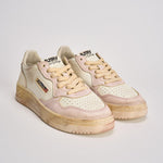 Sneakers donna Medalist vintage bianche e rosa AVLW SV08 AUTRY 