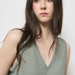 Top donna verde in maglia 853004 ZG480Z1568 INCOTEX 