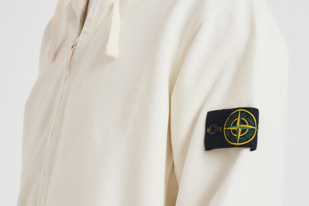 Felpa uomo con cappuccio avorio 6100067 S0A20V0093 STONE ISLAND 
