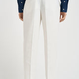 Pantalone uomo con pinces bianco MANHA 3005125120 BRIGLIA 