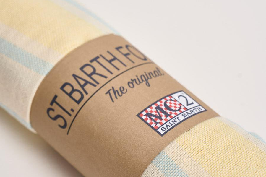 Telo mare Foutas Light giallo e azzurro FOUTASLIGHTN 02600L MC2 SAINT BARTH 