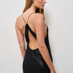 Abito donna lungo nero SORLANE BLACKLUREX IRO 