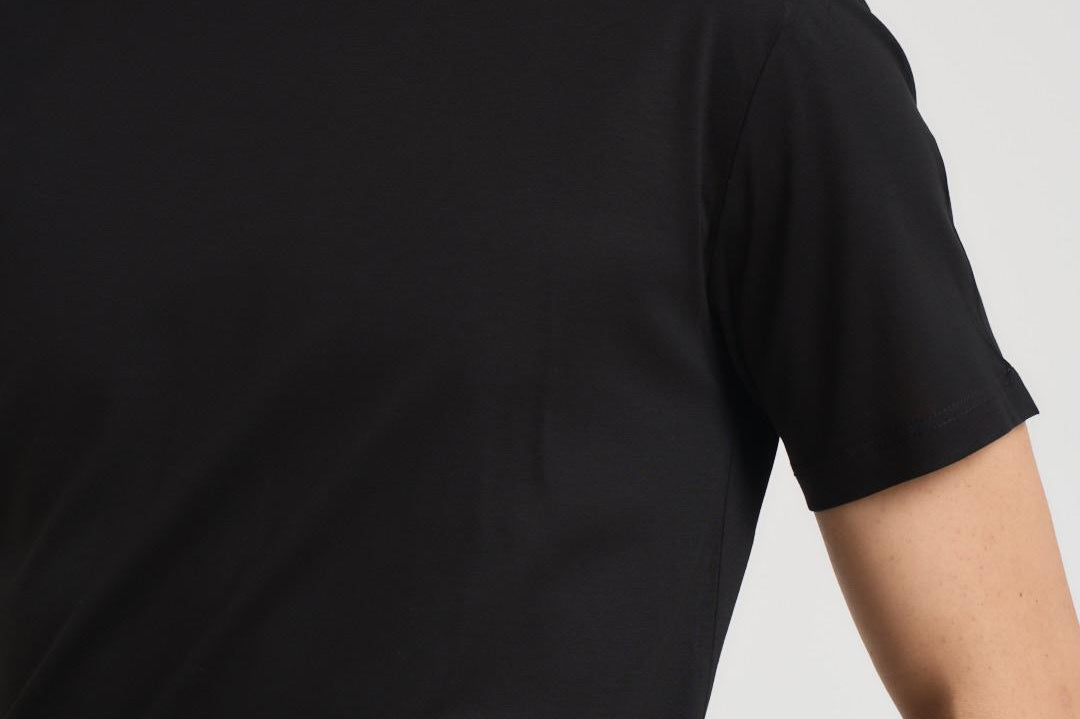 T-shirt uomo nera SH000760 NERO ACCADEMIE TESSILI 