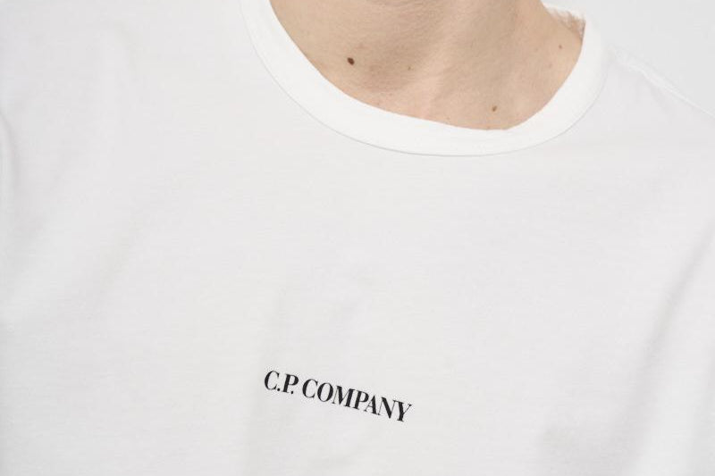 T-shirt uomo girocollo bianca TS085AG 103 CP COMPANY 