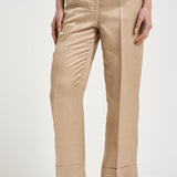 Pantaloni donna dritto beige A04210D 01926146 PESERICO 