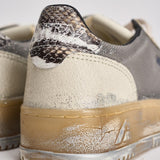 Sneakers donna Medalist Low Super Vintage bianco e argento AVLW ME01 AUTRY 