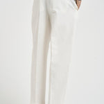 Pantalone uomo con pinces bianco MANHA 3005125120 BRIGLIA 