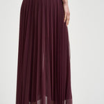 Gonna lunga donna lunga plissé bordeaux 14887 2503 FORTE FORTE 