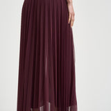 Gonna lunga donna lunga plissé bordeaux 14887 2503 FORTE FORTE 