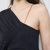 Abito donna lungo Toga Dress nero 625SS6642O BLACK DANAME 