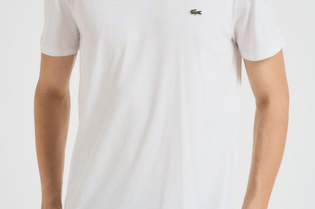 T-shirt uomo girocollo bianco TH6709 001 LACOSTE 