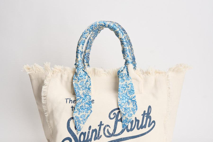 Borsa donna Vanity panna e celeste VANITY 09243L MC2 SAINT BARTH 