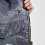 Bomber donna cropped in nylon grigio 12156 DARKGREY ANINE BING 