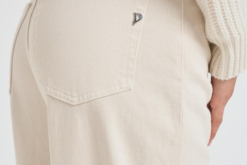Jeans donna Bessie regular panna DP784 BSE037005 DONDUP 