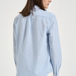 Camicia donna a righe celeste 211971514 503 RALPH LAUREN 