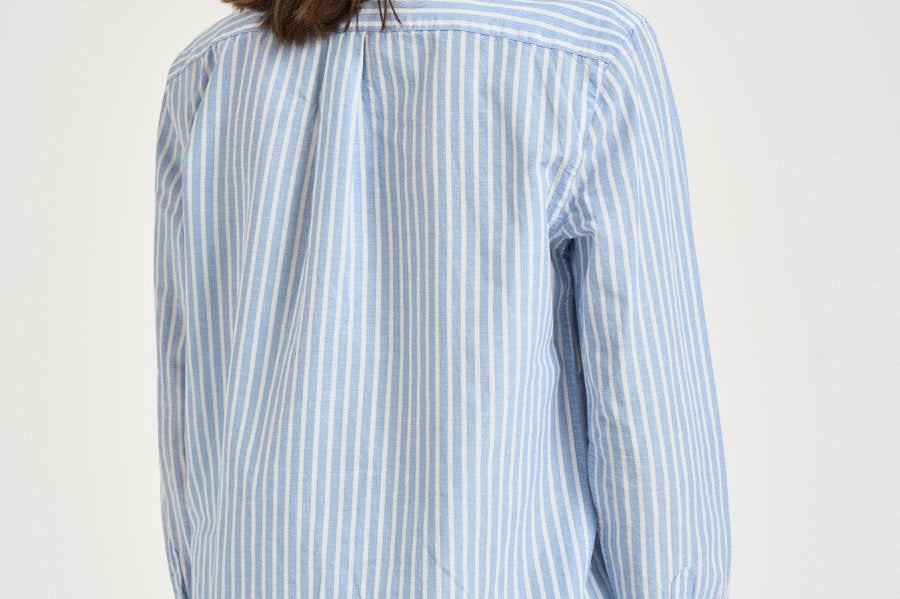 Camicia donna a righe celeste 211971514 503 RALPH LAUREN 