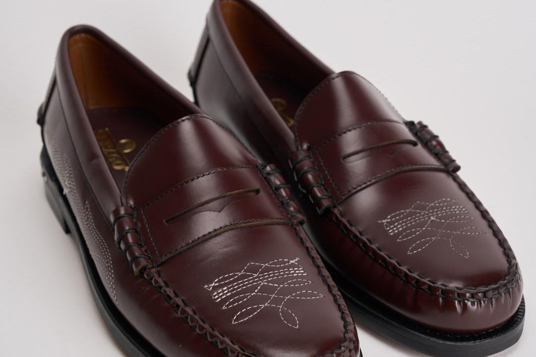 Mocassino uomo marrone con ricami chiari 751221W MARRONE SEBAGO 