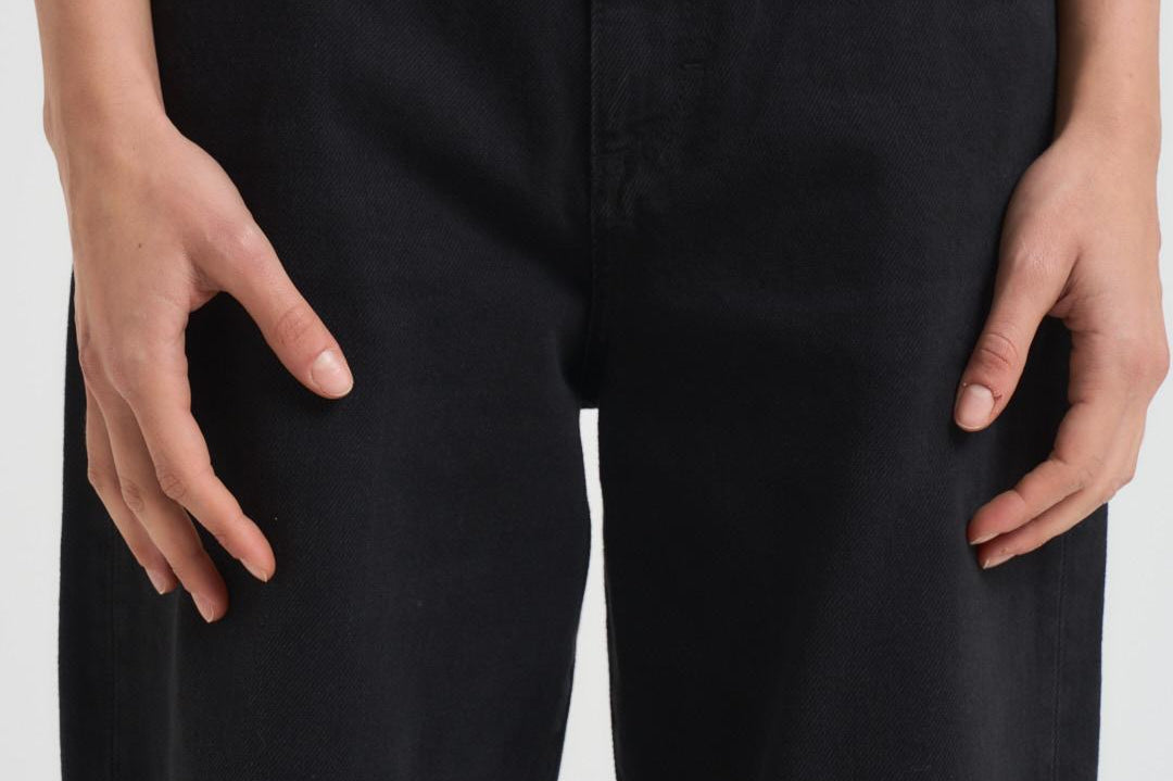 Jeans Poppy donna in denim nero POPPY GREY ICON DENIM 