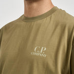 T-shirt uomo girocollo verde oliva TS086A 644 C.P. COMPANY 
