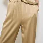 Pantalone donna satinato beige F5SS78 V53 LIVIANA CONTI 