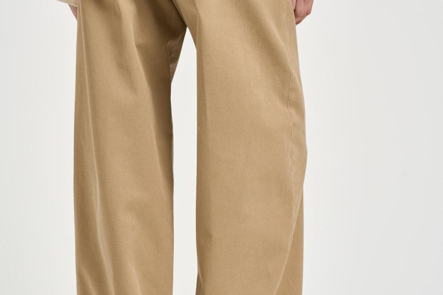 Pantalone donna dritto beige NAN24 BEIGE NINE IN THE MORNING 