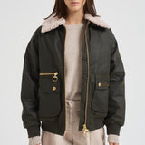 Giubbotto donna Green Maxine cerato verde oliva LWX1488 OL99 BARBOUR 