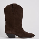 Stivale donna "Duerto" in suede testa di moro BO0003FA A1A03S50CL ISABEL MARANT 