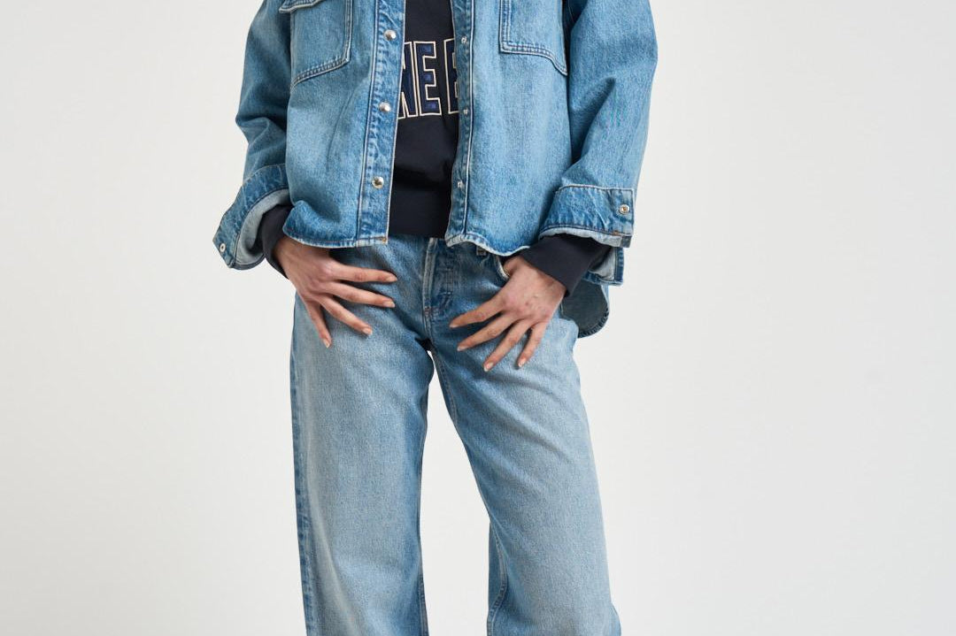 Camicia donna Paxton over in denim chiaro 11690 WHD9BALTICBLUE ANINE BING 