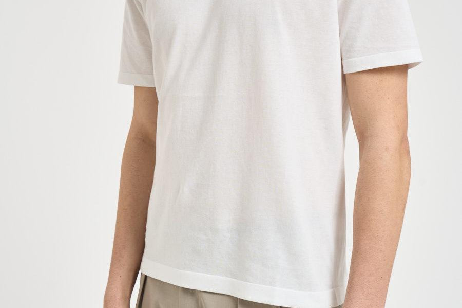 T-shirt uomo girocollo bianca 302821 01 KANGRA 