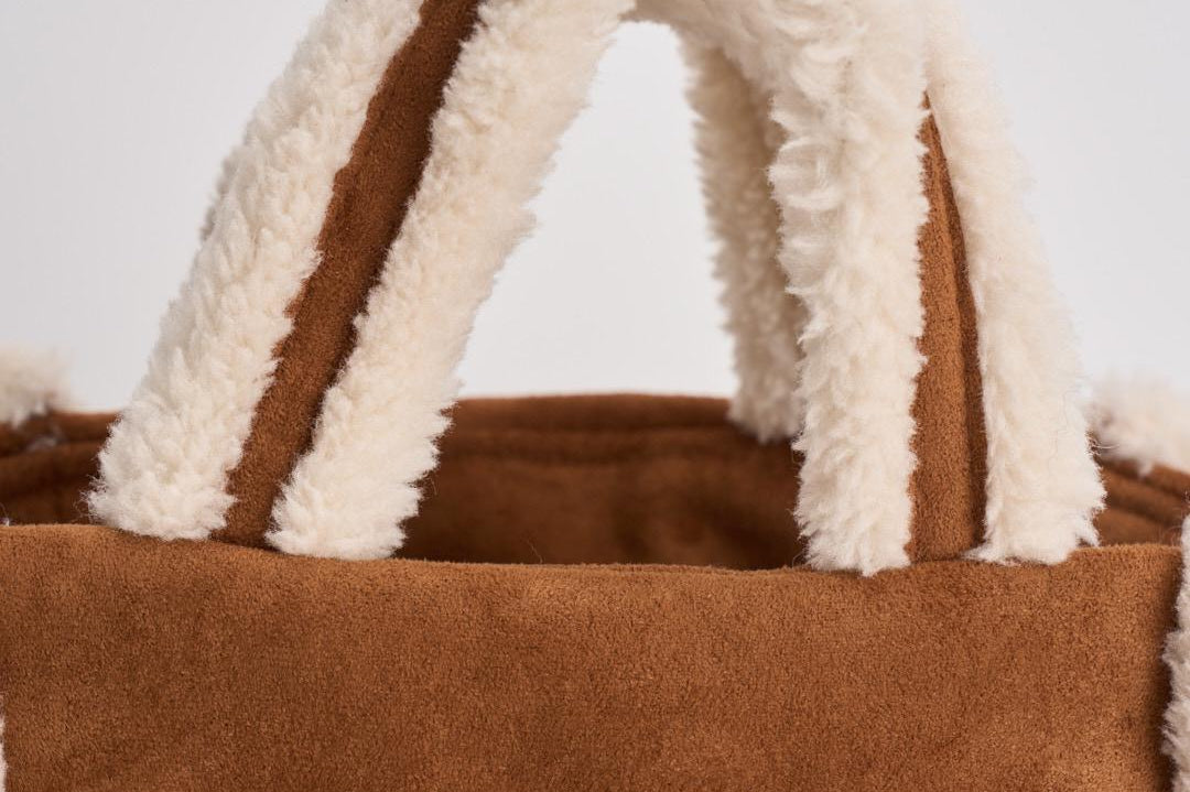 Borsa donna Vanity mini Shearling cammello VANITYMNSHEAR 1910 MC2 SAINT BARTH 