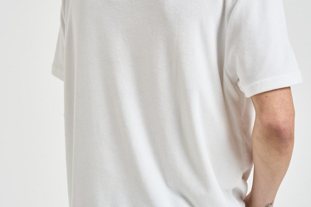 T-shirt uomo girocollo in spugna bianca 710A12492 003 RALPH LAUREN 