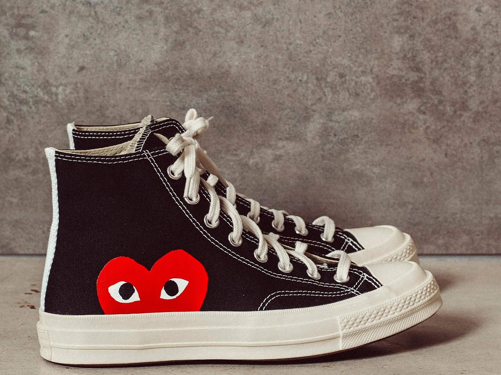Converse x Comme des Garçons PLAY Sneaker alta Chuck 70 K112 BLACK COMME DES GARCON PLAY 