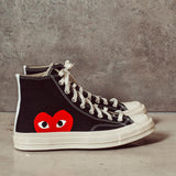 Converse x Comme des Garçons PLAY Sneaker alta Chuck 70 K112 BLACK COMME DES GARCON PLAY 