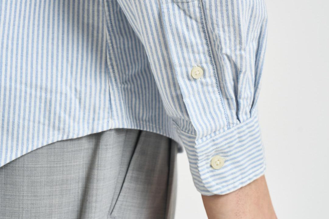 micia uomo Oxford a righe celeste 710549084 009 RALPH LAUREN 