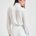 Camicia donna con foulard bianca CA146 360 ELISABETTA FRANCHI 