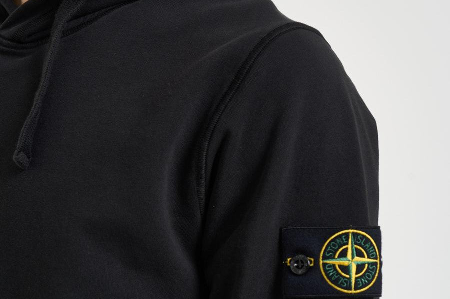 Felpa uomo con cappuccio nera 6100062 S0051V0029 STONE ISLAND 