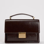 Borsa donna Venezia bag in pelle laminata testa di moro GWA00467 A00074955357 GOLDEN GOOSE 