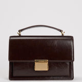 Borsa donna Venezia bag in pelle laminata testa di moro GWA00467 A00074955357 GOLDEN GOOSE 