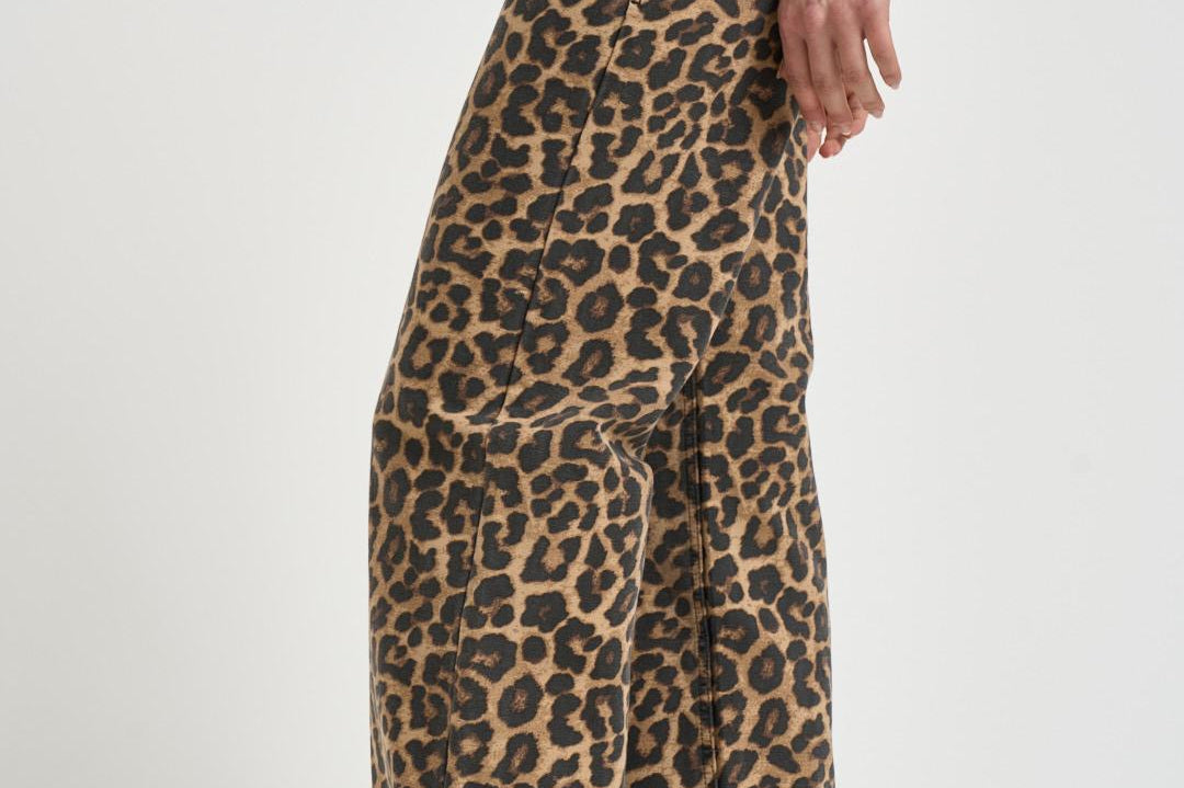 Jeans donna Hugh animalier 11765 MTL59BLACKLEOPARD ANINE BING 