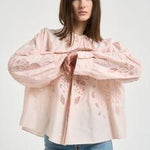 Camicia donna Lunamaris bohemienne cipria 14599 peonia2079 FORTE FORTE 