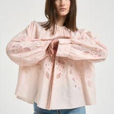 Camicia donna Lunamaris bohemienne cipria 14599 peonia2079 FORTE FORTE 