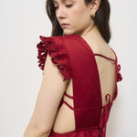 Abito donna lungo rosso 337217 RED FARM RIO GLOBAL 