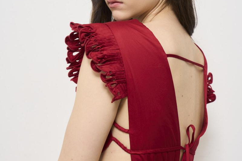 Abito donna lungo rosso 337217 RED FARM RIO GLOBAL 