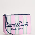 Pochette donna Aline a righe rosa e bianca ALINE 00760L MC2 SAINT BARTH 