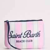 Pochette donna Aline a righe rosa e bianca ALINE 00760L MC2 SAINT BARTH 
