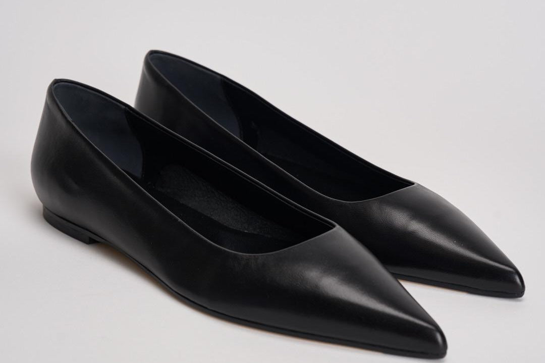 Ballerina donna a punta nera SNDP8FL130 BLACK AEYDE 